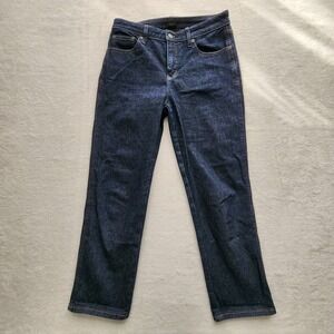 Uniqlo Straight Leg Jeans Womens 30W x 26L Blue Slim Size 28 Ankle Pants Modern